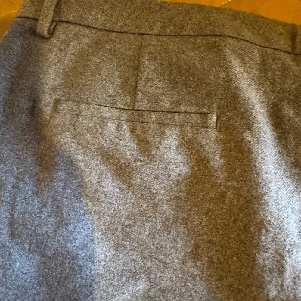 LL Bean Pants Classic Fit Cotton Tweed Flat Front Gray Straight Leg Women’s 18 - Picture 16 of 16